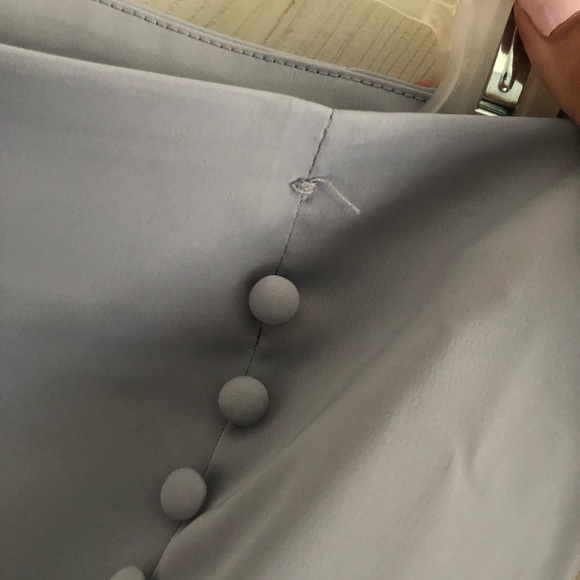 Forever 21 Baby Blue Satin Miniskirt - Picture 4 of 8